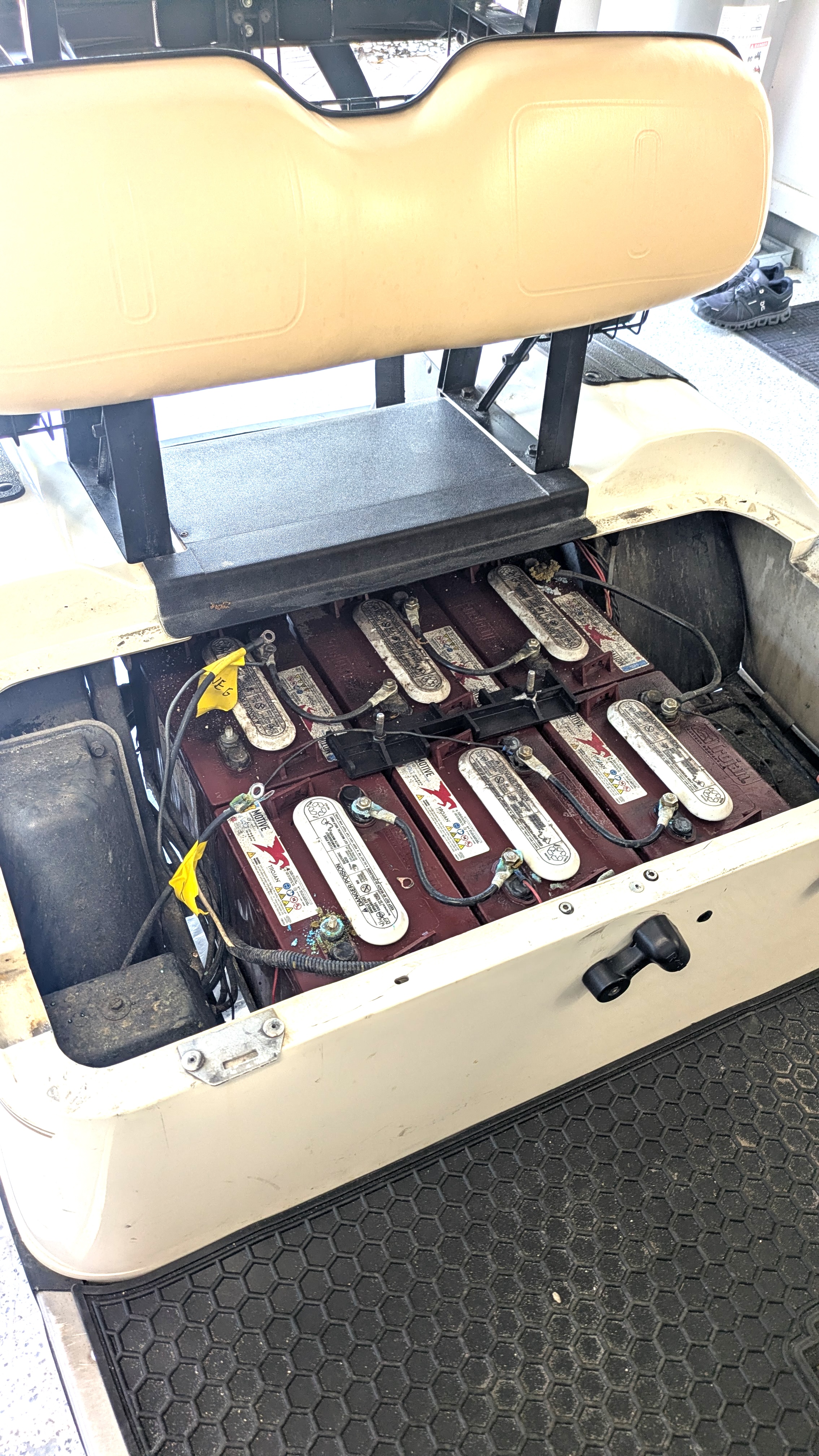 EZ-GO TXT before upgrade with 6 lead-acid batteries